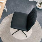 Walker Edison | Black Faux Leather Swivel Computer Chair Thumbnail