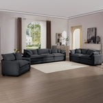 Walker Edison | 3 Piece Cloud Sofa Set Thumbnail