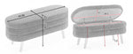 Walker Edison | Grey Velvet Storage Bench Thumbnail