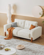 Walker Edison | Modern Teddy Tufted Loveseat Couch Thumbnail