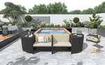 Walker Edison | Outdoor Wicker Spa Surround Frame Thumbnail