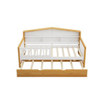 Walker Edison | Twin Size House Shape Daybed with Trundle and Bookcase Headboard Thumbnail