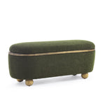 Walker Edison | Upholstered Storage Ottoman Bench Thumbnail