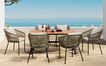 Walker Edison | All-Weather Outdoor 7 Pieces Patio Dining Set Thumbnail