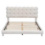 Walker Edison | Modern Full Size Upholstered Platform Bed Thumbnail