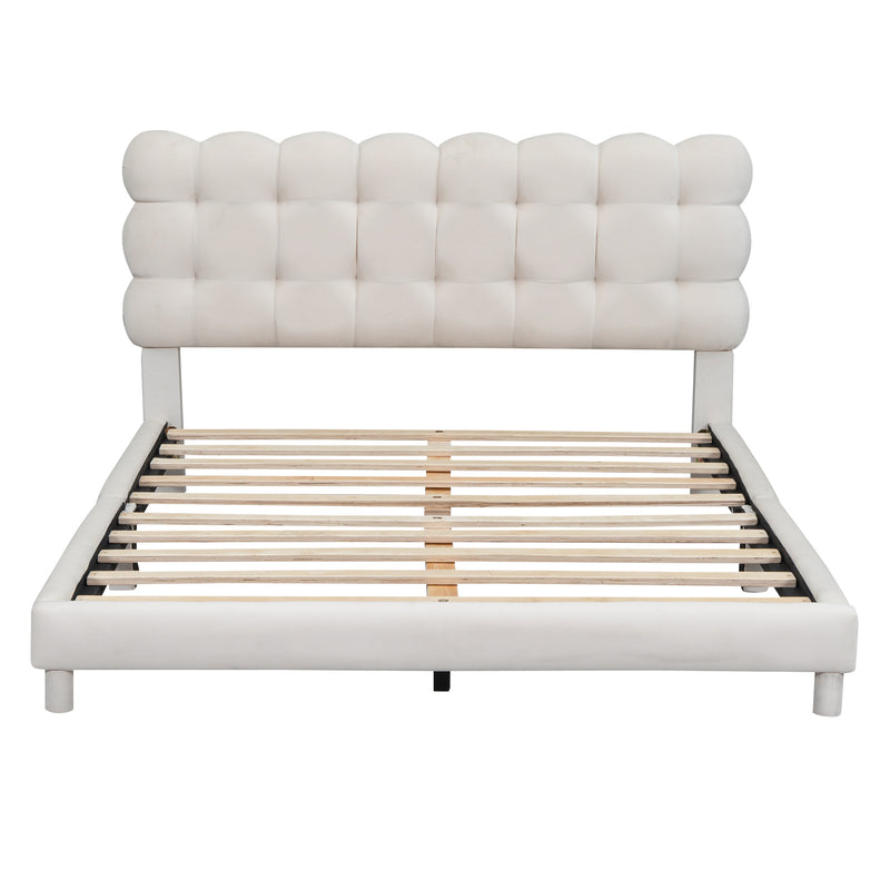 Walker Edison | Modern Full Size Upholstered Platform Bed