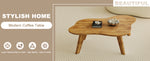 Walker Edison | Cloud Shape Wood Minimalist Coffee Table Thumbnail