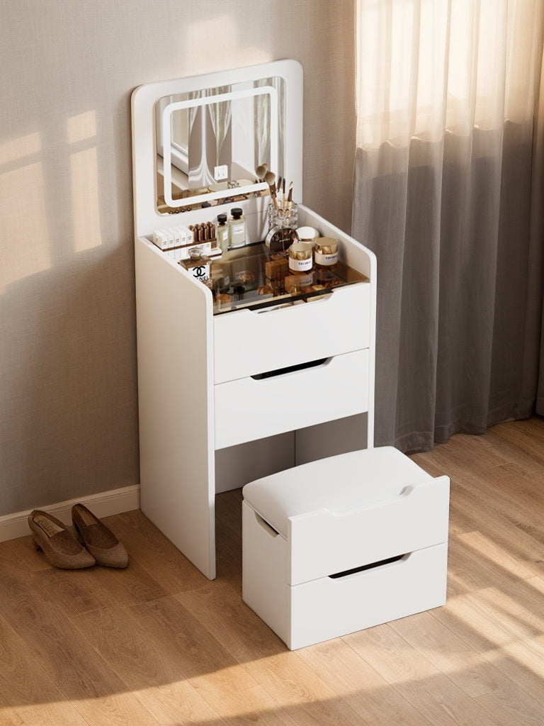 dressing table white modern 3-in-1 Vanity Desk with Flip-Top Mirror Whistles Velvet Flare Sleeve The MALM dressing table VENDOR COLOR-FUCHSIA ORANGE Color:Apple T5683