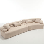 Walker Edison | Boucle Modular Sleek Sofa Thumbnail