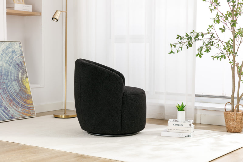 Walker Edison | Teddy Swivel Barrel Accent Chair