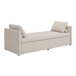 Walker Edison | Modern Chaise Lounger Storage Bench Thumbnail