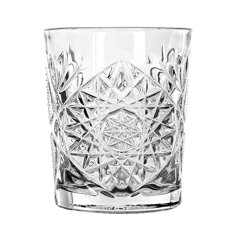 Libbey Hobstar Double Old Fashioned Glasses, 12-ounce, Clear, Set of 4 Cocktails and Spirits Libbey 