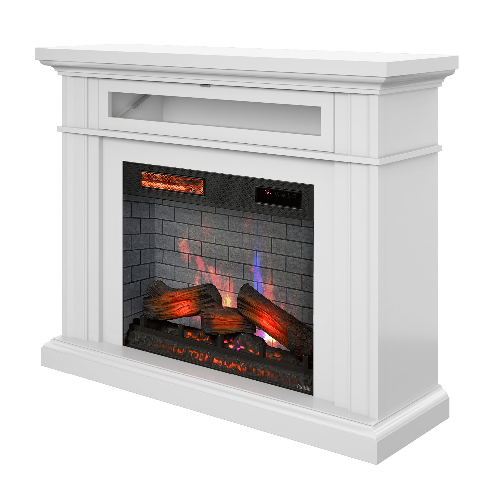 duraflame® 3D Flame Effect Electric Fireplace Wall Mantel – Walker