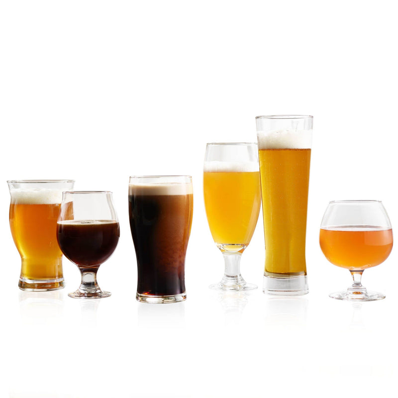 Libbey Craft Brews Assorted Beer Glasses, Set of 6 Beer Libbey 