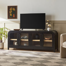 Chantelle Modern Curve Easy Assembly TV Stand