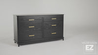 Annette Contemporary 6-Drawer Wood Dresser Video Thumbnail