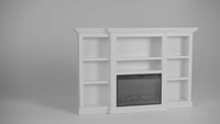 Cullen 70" Traditional Electric Fireplace with Mantel and Shelves Video Thumbnail