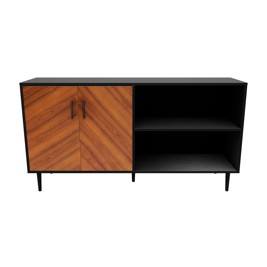 Bookmatch Asymmetrical Sideboard / TV Stand – Walker Edison