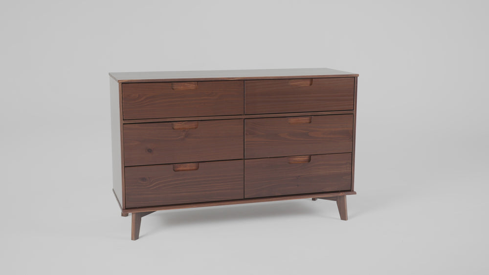 middlebrook modern gallery top solid wood dresser Best Mid-Century Modern Dresser