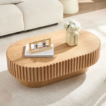 Walker Edison | Reeded Modern Handcraft Coffee Table Thumbnail