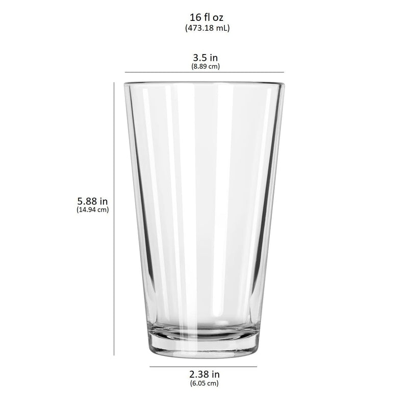 Libbey Bar Essentials Tumbler Glasses, 16-ounce, Set of 6 Cocktails and Spirits Libbey 