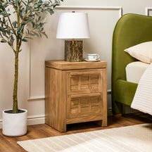 Booker Modern 2 Drawer Nightstand & Side Table