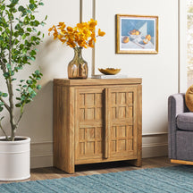 Booker Modern Windowpane Modular Storage Accent Cabinet