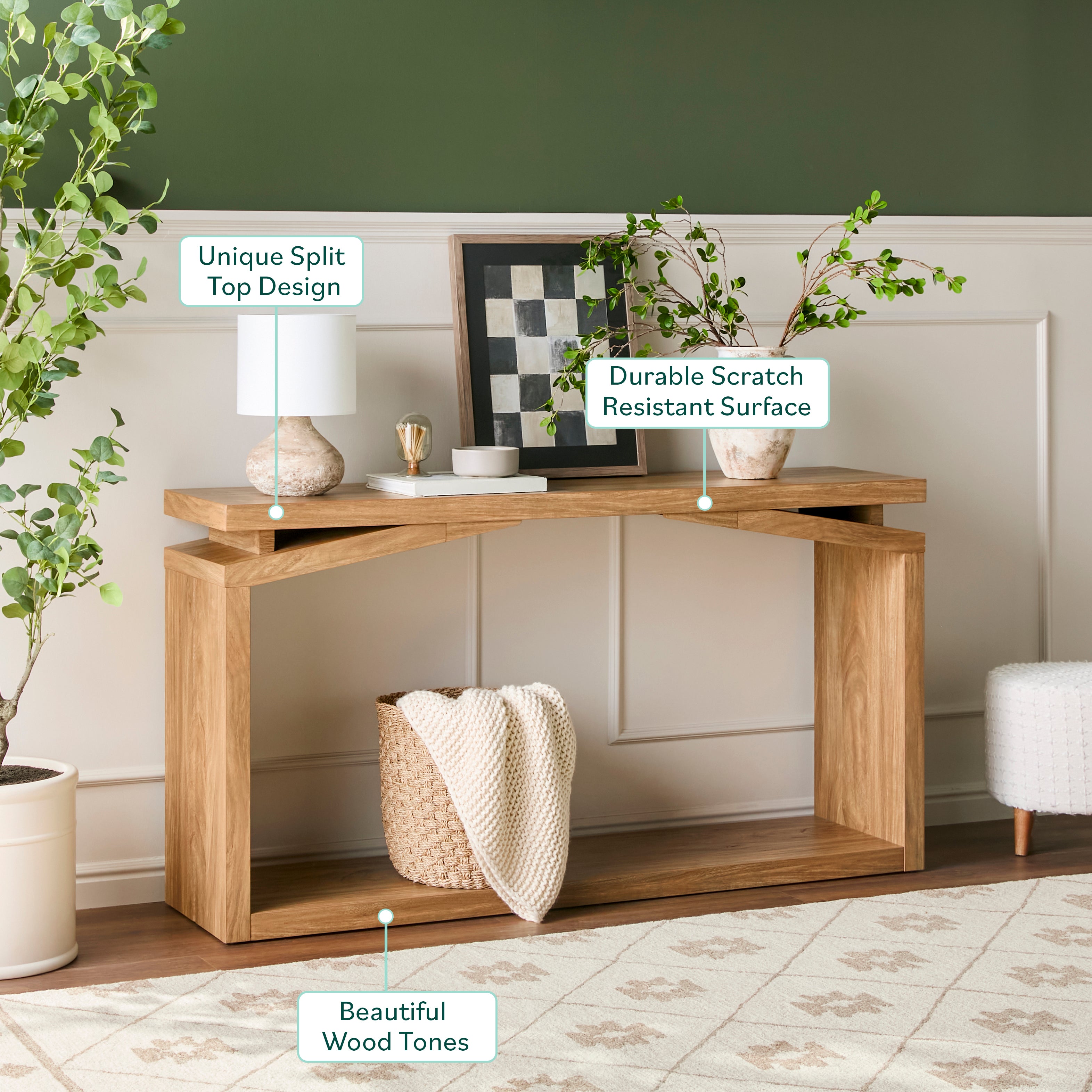 Booker Modern 60-Inch Entry Console Table | Walker Edison