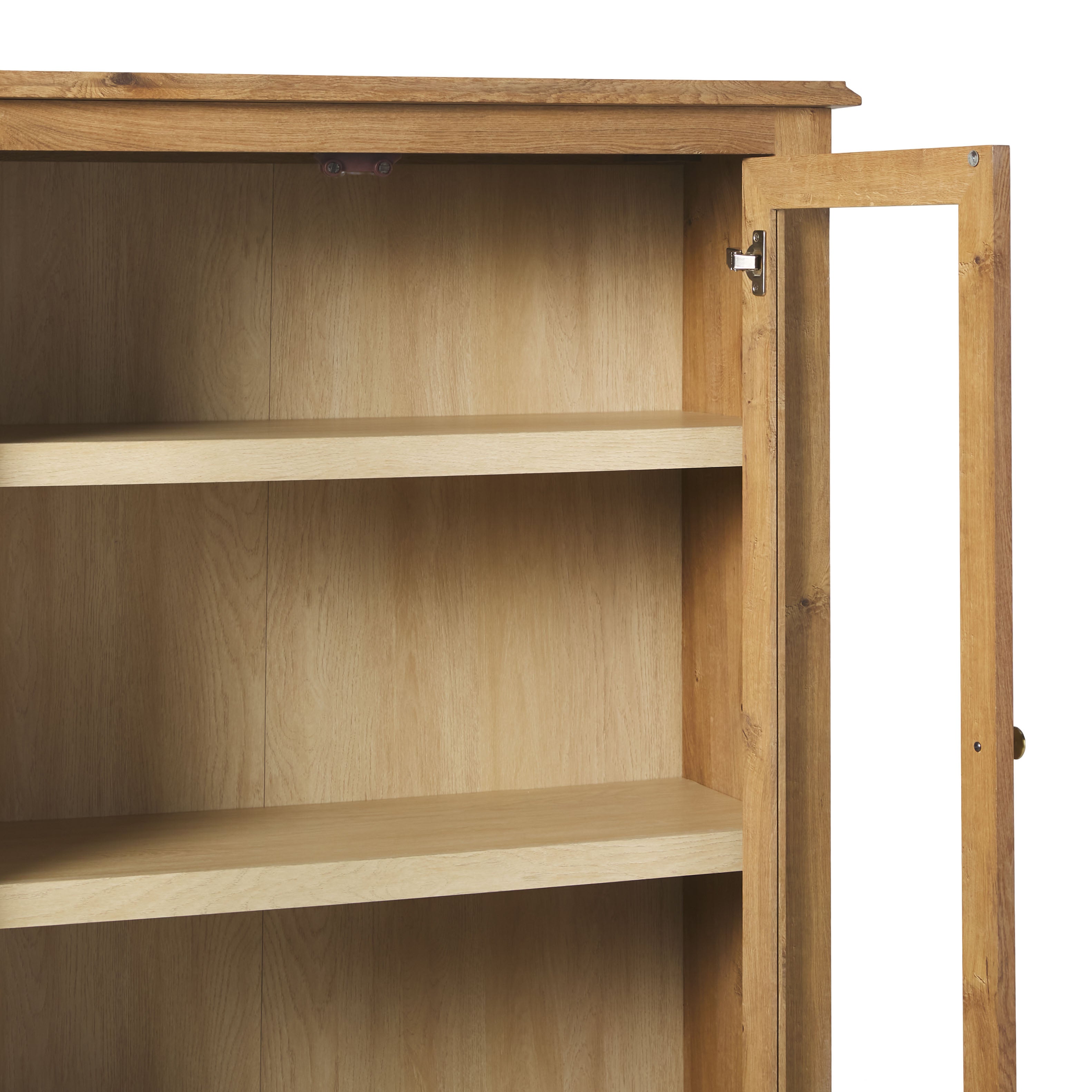 Vivienne Solid Wood Glass Bookcase | Walker Edison