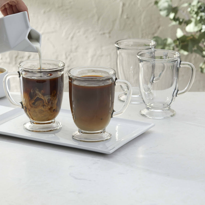 Libbey Kona Glass Coffee Mugs, 16-ounce, Set of 6 Beverageware Libbey 