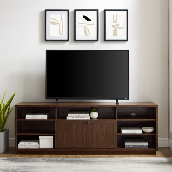 70" Contemporary Two-Door Wood Console Living Room Walker Edison 