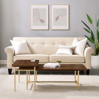 2-Piece Modern Nesting Coffee Table Living Room Walker Edison