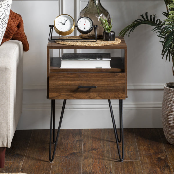 Croft Nightstand Bedroom Walker Edison Dark Walnut 