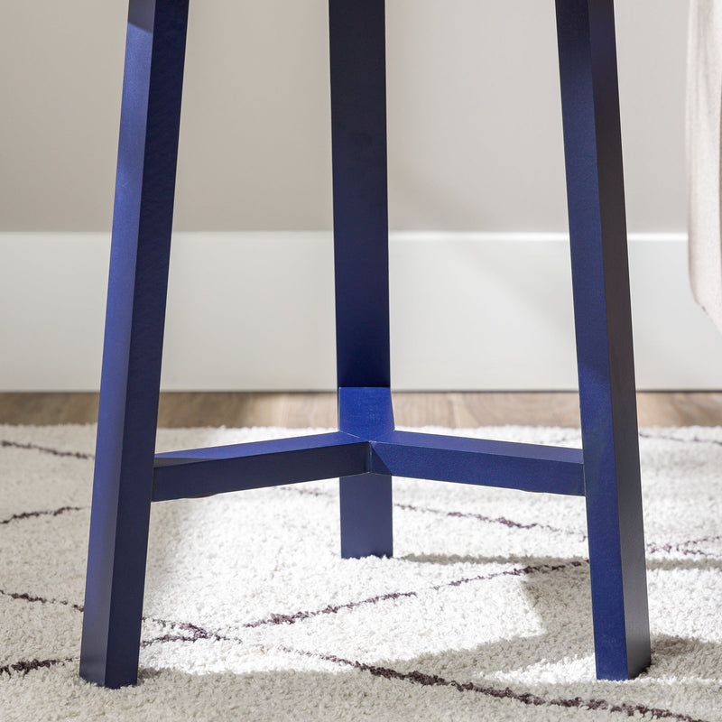 Mid-Century Modern Simple 3-Leg Round Side Table Walker Edison 