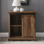 Alba Sliding Grooved Door Accent Console Living Room Walker Edison  Thumbnail