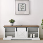 Sliding Barn Door Entry Bench Living Room Walker Edison  Thumbnail