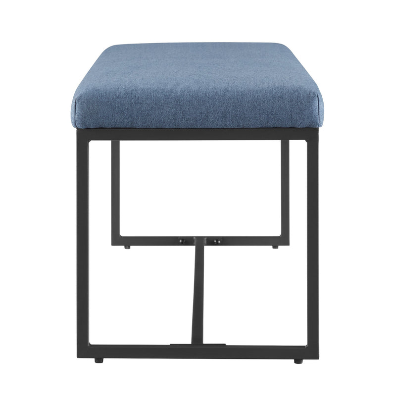 Modern Minimalist Upholstered Fabric Entry Bench Walker Edison 