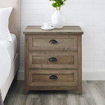 Odette 3 Drawer Nightstand Bedroom Walker Edison  Thumbnail