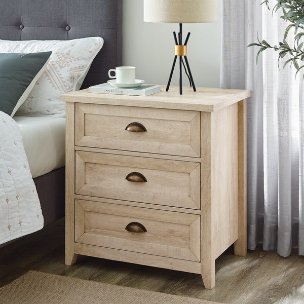 Odette 3 Drawer Nightstand Bedroom Walker Edison 