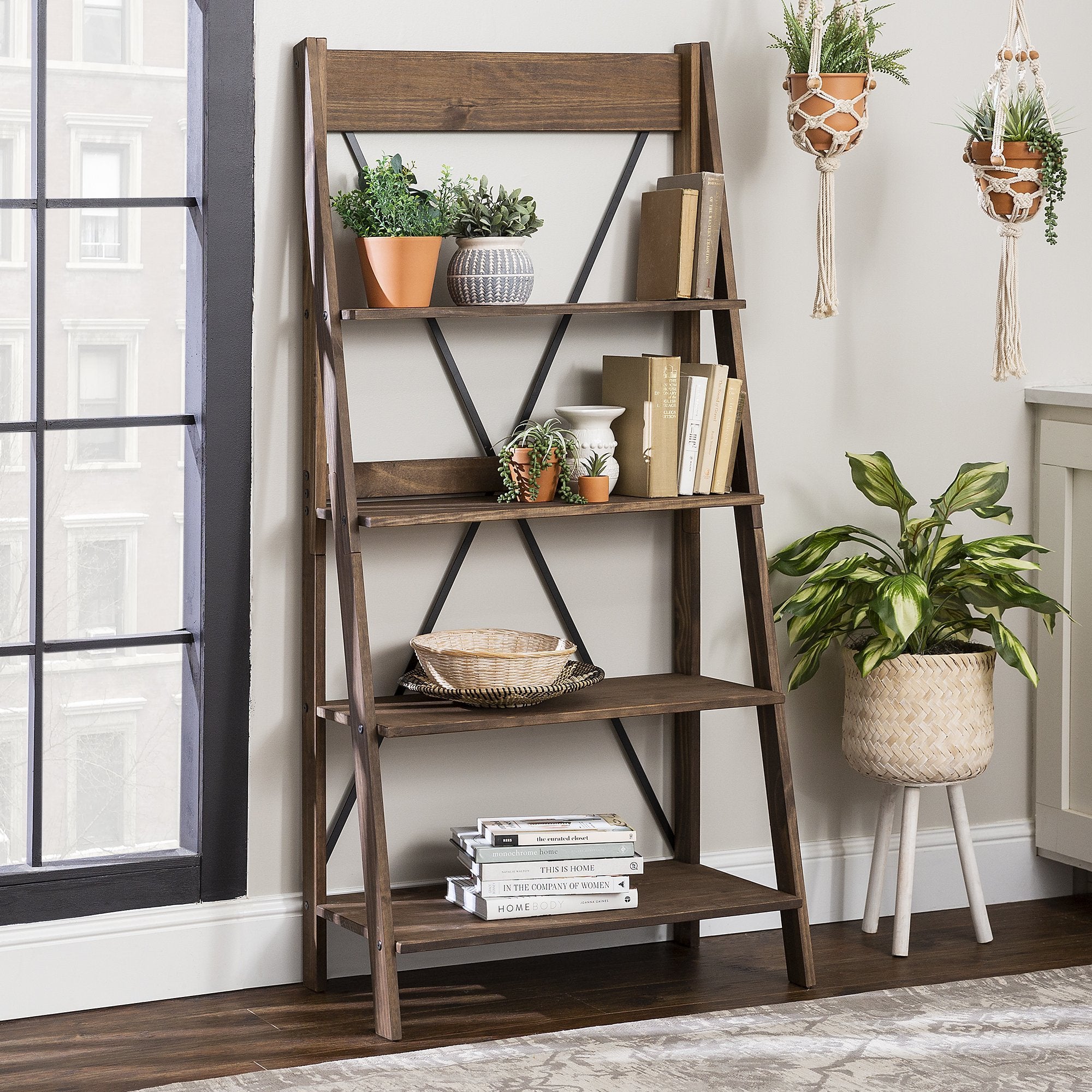 Frankie Solid Wood Bookshelf Walker Edison