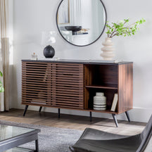 Havana Sliding Door Drawer Sideboard Living Room Walker Edison 