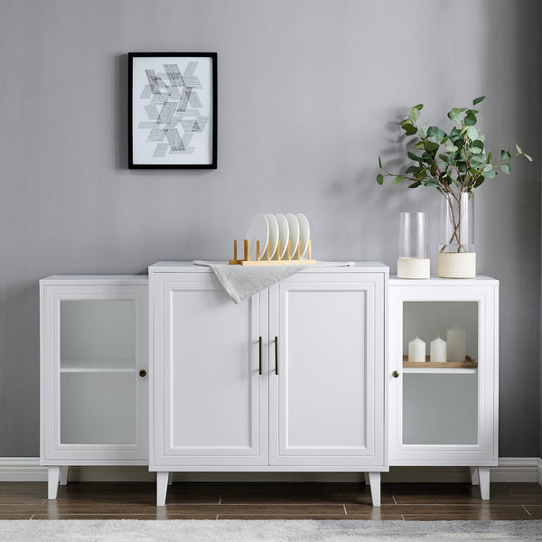 Laurel Modern Sideboard Living Room Walker Edison White 