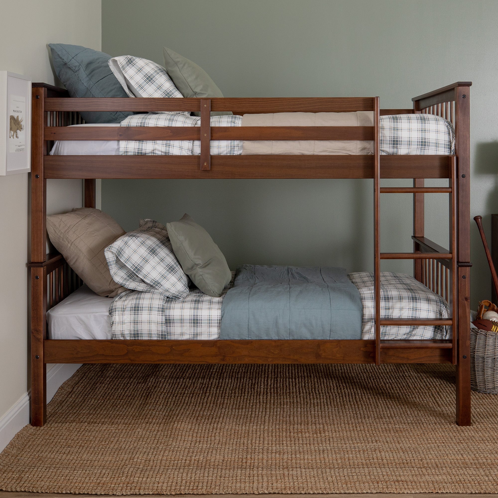 Walker Edison Classic Bunk Bed - Thumbnail 2