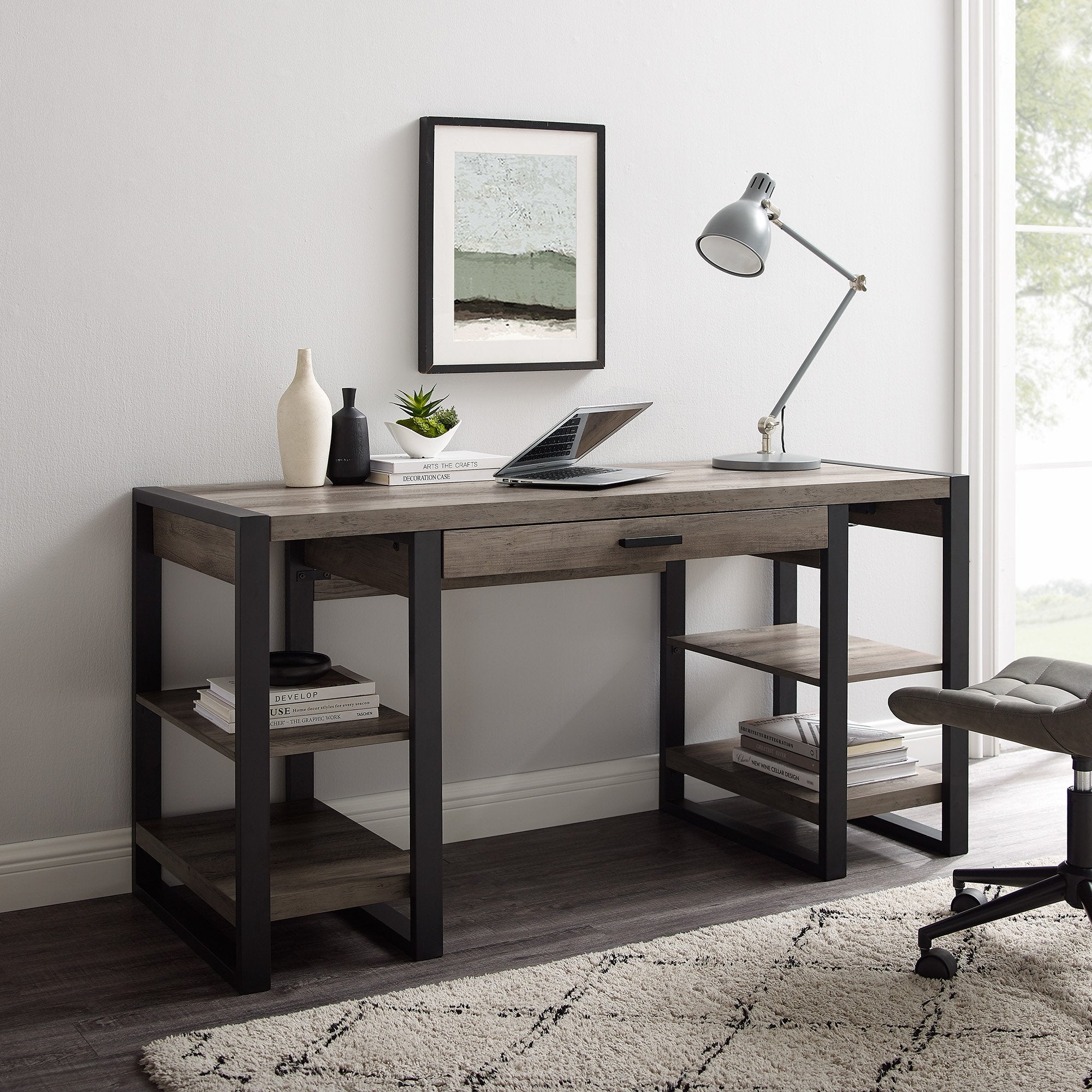 Urban Blend Storage Desk – Walker Edison