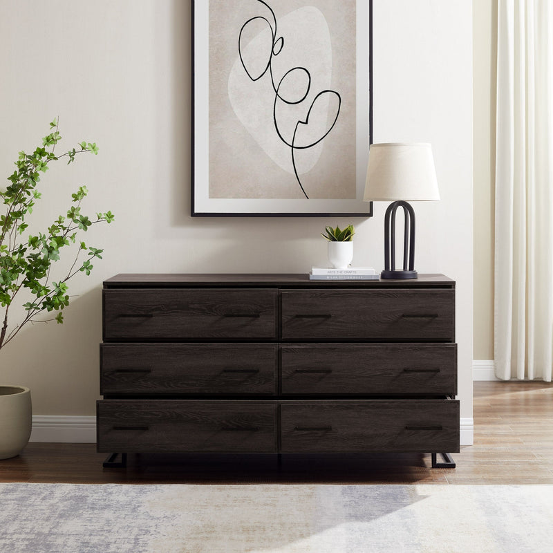 Danae Modern Wood and Metal L-Leg Dresser – Walker Edison
