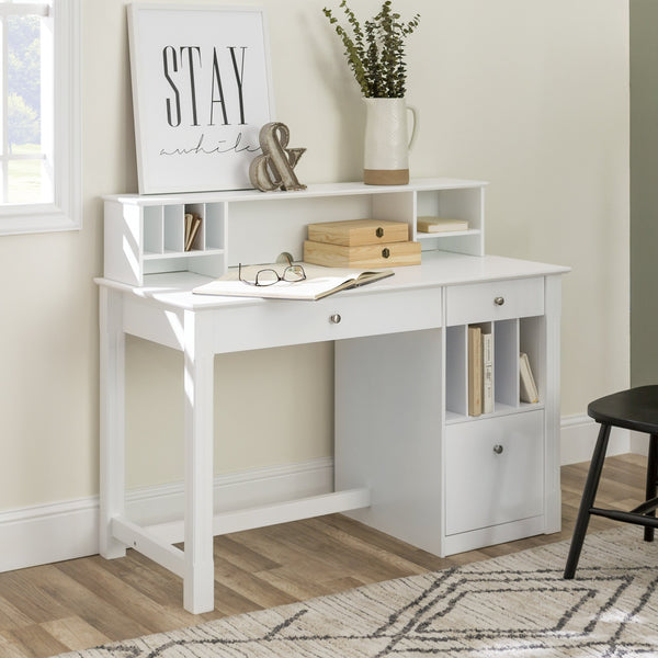 Clara Desk with Hutch Home Office Walker Edison 