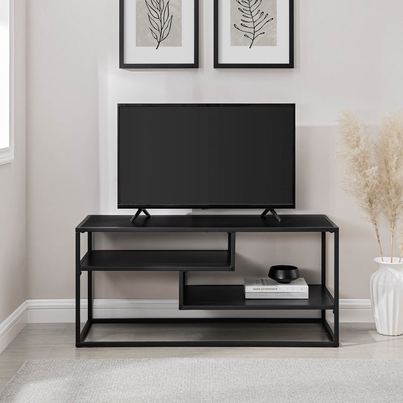 40" Contemporary Metal TV Stand Living Room Walker Edison 