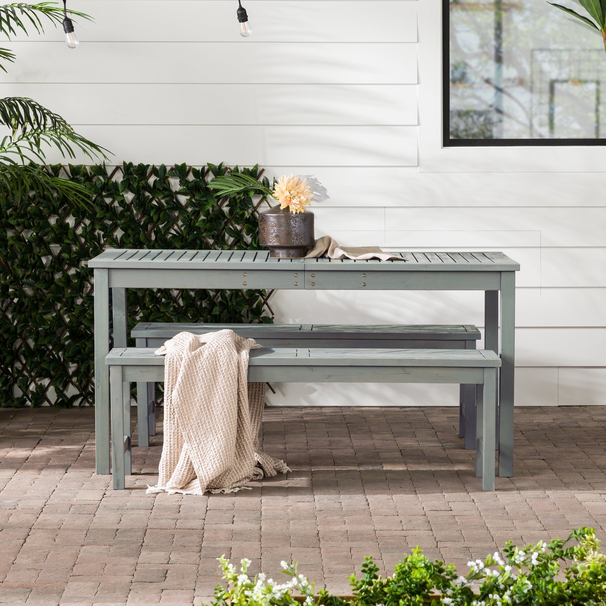 Vincent 3-Piece Outdoor Patio Dining Set – Walker Edison