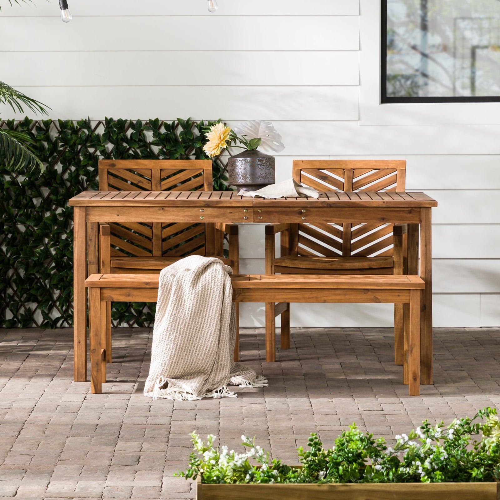 Coffee Table Walker Edison Piece Patio Set Walker Edison Coffee