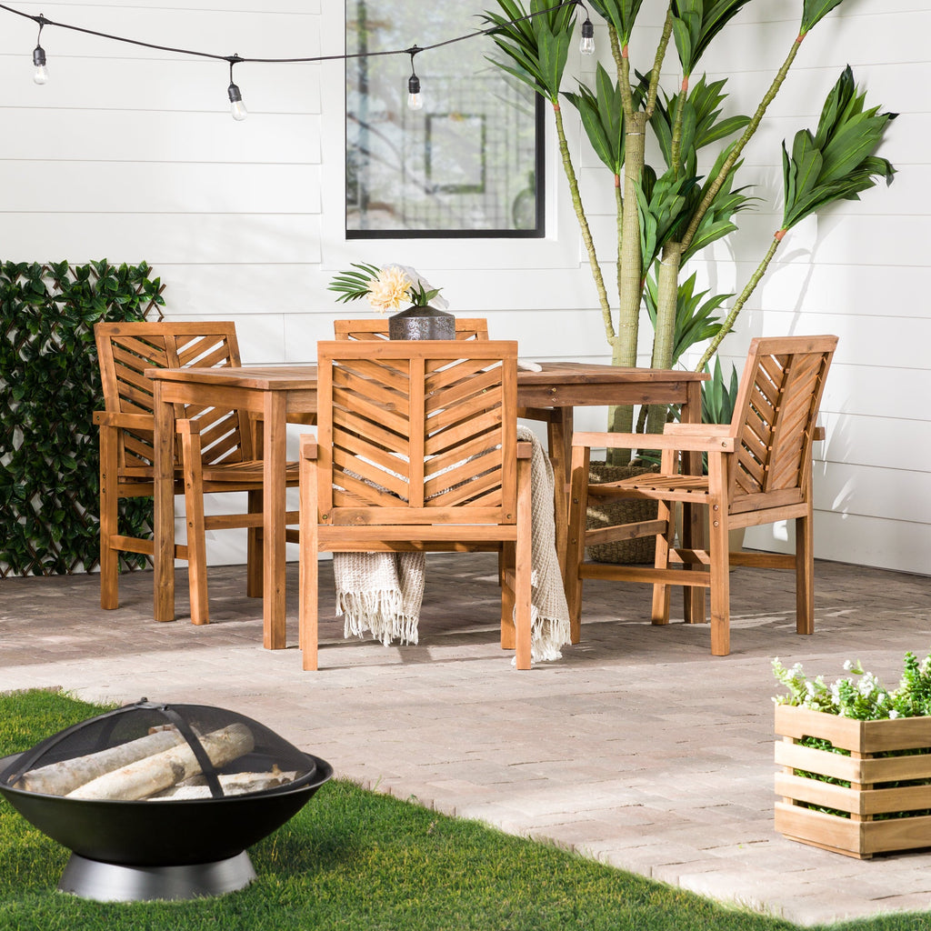 Vincent 5-Piece Outdoor Patio Dining Set – Walker Edison